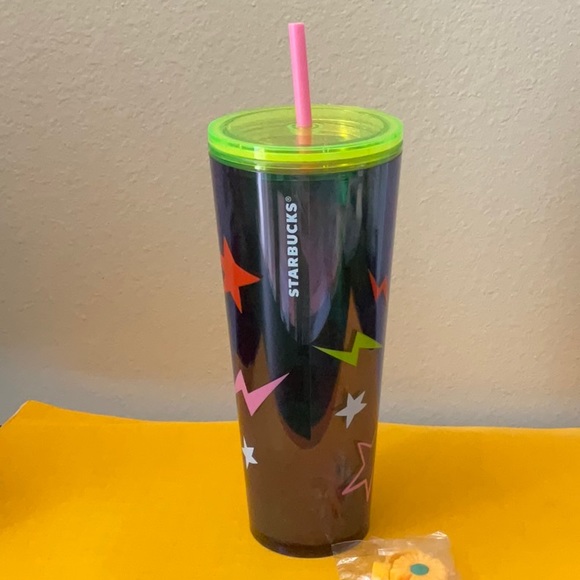 Starbucks Neon Evil Eye "Stay Weird" Venti 24oz Cold Cup Tumbler - Picture 2 of 5